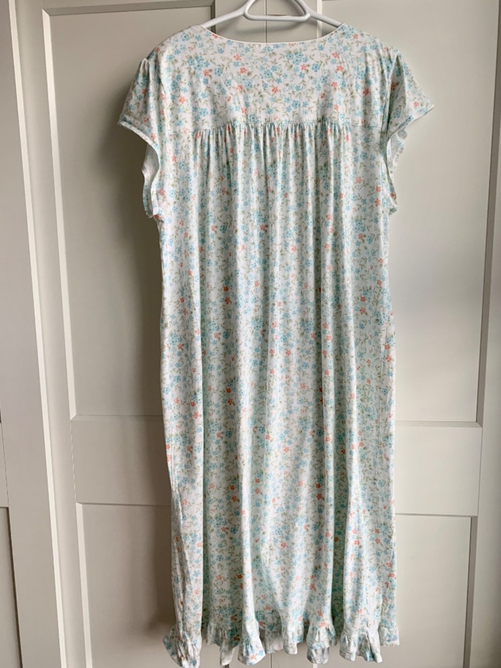 EILEEN WEST FLORAL CAP SLEEP NIGHTGOWN PLUS SIZE 3XL Cottagecore - Picture 4 of 13